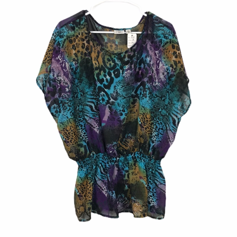 Cato Women’s Blouse Colorful animal print